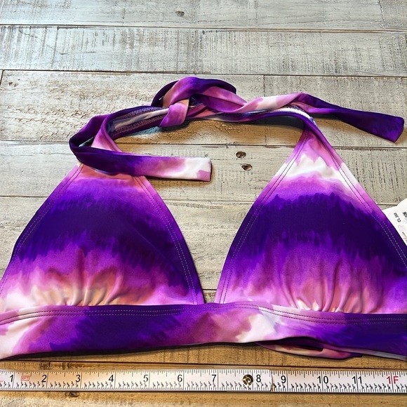 Island Soul Purple Bikini Top Swimsuit Large Beach Swimming Sun Summer Boat Pool - Picture 2 of 8